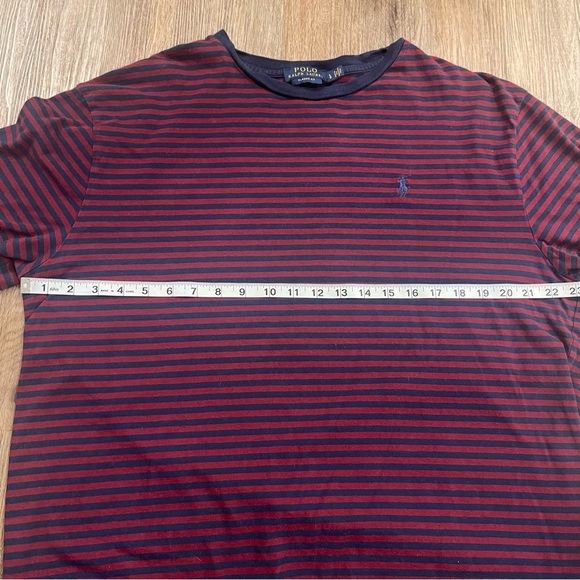 Polo Ralph Lauren Men’s Large T-Shirt Short Sleeve Stripped Logo Preppy Classic - Picture 5 of 8